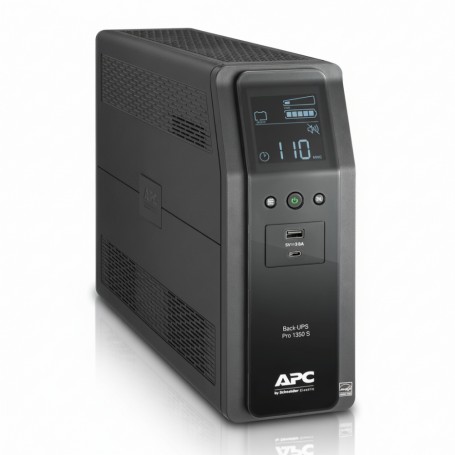 APC BR1350MS Back-UPS Pro 1350VA/810W Tower 120V 10x NEMA 5-15R Outlets (BR1350MS)
