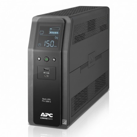 APC BR1500MS2 Back UPS Pro 1500VA/900W Tower 120V 10x Replaceable Battery (BR1500MS2)