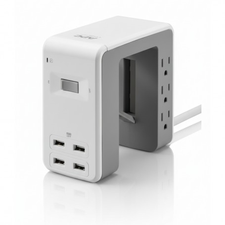 APC PE6U4W SurgeArrest Essential 6 Outlet Surge Protector with 4 USB Ports (PE6U4W)