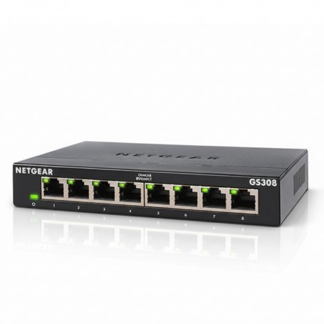 NETGEAR GS308-300PAS 8-Port Gigabit Unmanaged Ethernet Switch (GS308-300PAS)