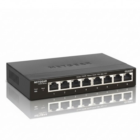 NETGEAR GS308T-100NAS 8-Port S350 Smart Ethernet Switch (GS308T-100NAS)