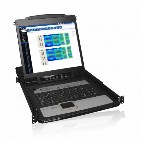 Eaton B020-U08-19-IP 8-Port KVM Switch LCD & IP Access (B020-U08-19-IP)