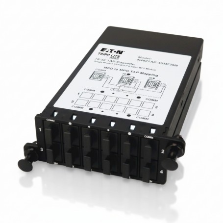 Eaton N482TAP-4SM73M8 Single Mode 8 Fiber MPO TAP Cassette 70 30 Split (N482TAP-4SM73M8)