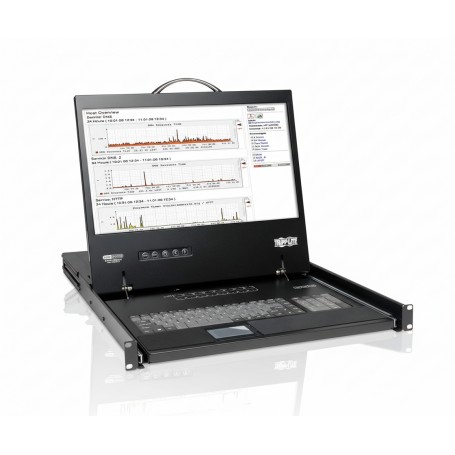 Eaton B040-008-19 Tripp Lite Series 8-Port 1U Rack-Mount Console KVM Switch (B040-008-19)