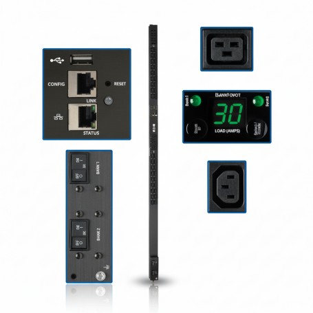 Eaton Tripp Lite PDUMNV30HV2LX 5.5kW Monitored PDU 42 Outlets (PDUMNV30HV2LX)