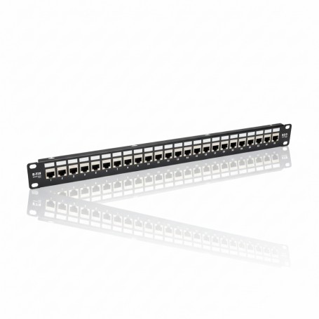 Eaton Tripp Lite N254-024-SH-6A 24-Port Cat6a Shielded Feed-Through Patch Panel (N254-024-SH-6A)