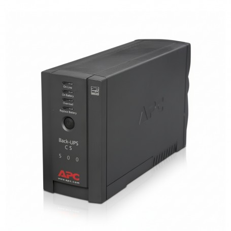APC BK500BLK Back-UPS 500VA Tower UPS with 6 Outlets (120V) (BK500BLK)