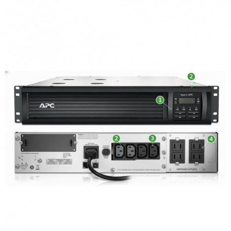 APC SMT3000RMT2U Rackmount Line Interactive Smart UPS 3000VA (SMT3000RMT2U)