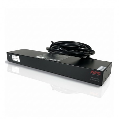 APC AP7801B Metered Rack PDU 1U 20A 120V 8 NEMA 5-20 Outlets (AP7801B)