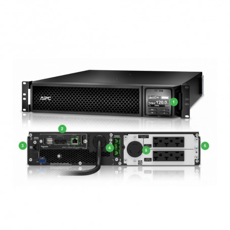 APC SRT2200RMXLA-NC Smart-UPS On Line 2200VA Rackmount 2U 120V (SRT2200RMXLA-NC)