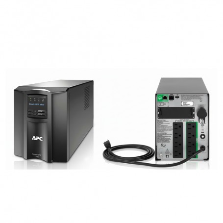 APC SMT1000CUS Smart UPS Line Interactive 1000VA Tower 120V 8x (SMT1000CUS)