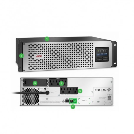 APC SMTL1500RM3UC Smart-UPS 1500VA Lithium Ion Rackmount 3U 120V (SMTL1500RM3UC)