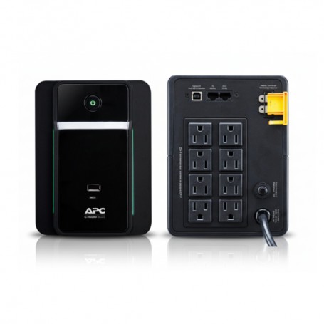 APC BVK1200M2 Back UPS 1200VA 650W Tower 120V 8x NEMA 5 15R outlets (BVK1200M2)