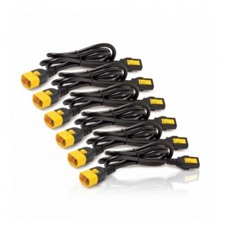 APC AP8704S-NA Power Cord Kit 6 Pack Locking C13 to C14 1.2m (AP8704S-NA)