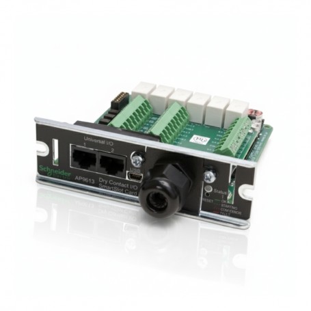APC AP9613 Dry Contact I/O SmartSlot Card Monitor External UPS Environmental Sensors (AP9613)