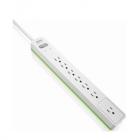 APC PE76W Essential SurgeArrest 7 Outlet Surge Protector (PE76W)