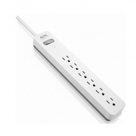 APC PE66WG Essential SurgeArrest 6 Outlet 6 Foot Cord Surge Protector (PE66WG)