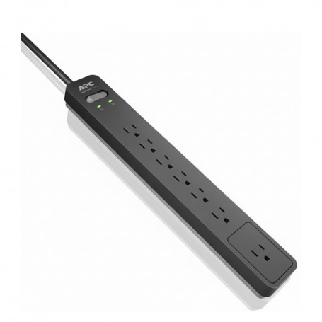 APC PE6T Essential SurgeArrest 6-Outlet Surge Protector with Phone Protection (PE6T)
