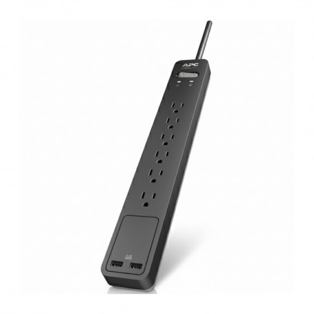 APC PE6U2 6-Outlet Surge Protector with 2 USB Ports (PE6U2)