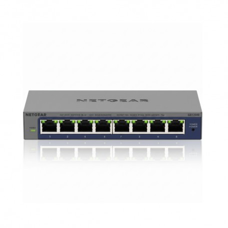 Netgear GS108E-400NAS 8 Port Gigabit Web Managed Plus Switch (GS108E-400NAS)
