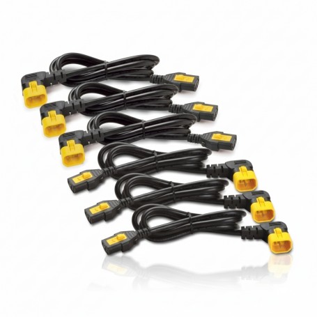 APC AP8704R-NA NetShelter Power Cord Kit Locking C13 to C14 90 Degree 1.2m (AP8704R-NA)