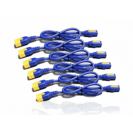 APC AP8702S-NAX590 Power Cord Kit Locking C13 to C14 0.6m 2ft (AP8702S-NAX590)
