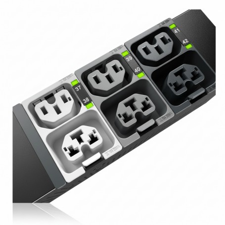 APC APDU10350ME Rack PDU, Metered, 3-Phase, 22.1kW/17.3kW, 48 Outlets (APDU10350ME)