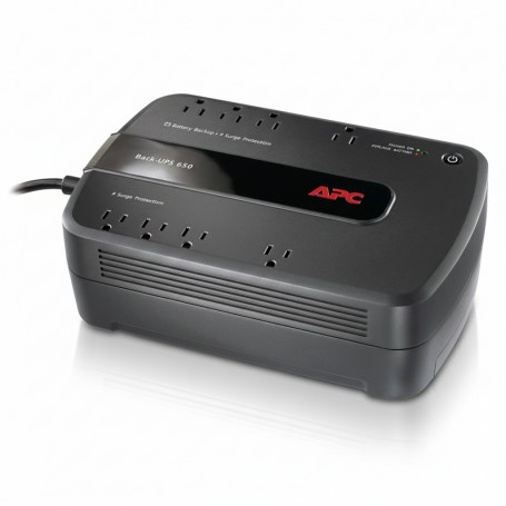 APC BE650G1-CN Back-UPS 650VA 8-Out Uninterruptible Power Supply 390W (BE650G1-CN)