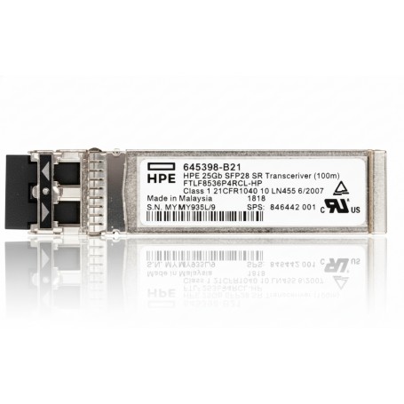 HPE 845398-B21 25Gb SFP28 SR 100m Transceiver Module (845398-B21)