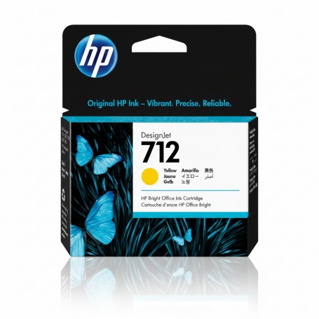 HP 3ED69A 712 29-ml Yellow DesignJet Ink Cartridge (3ED69A)