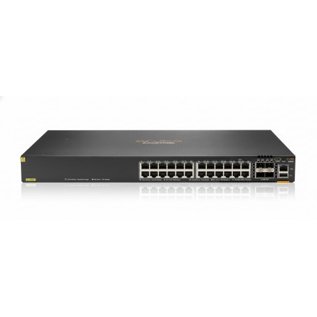 HPE JL666A Aruba 6300F 24-port 1GbE Class 4 PoE and 4-port SFP56 Switch (JL666A)