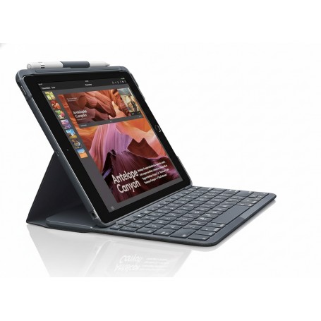 Logitech 920-009017 SLIM FOLIO Keyboard Case for 9.7" iPad 5th/6th Gen (920-009017)