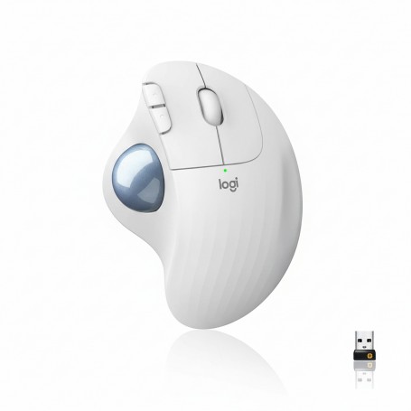 Logitech 910-006437 Ergo M575 Wireless Trackball Mouse Off White (910-006437)