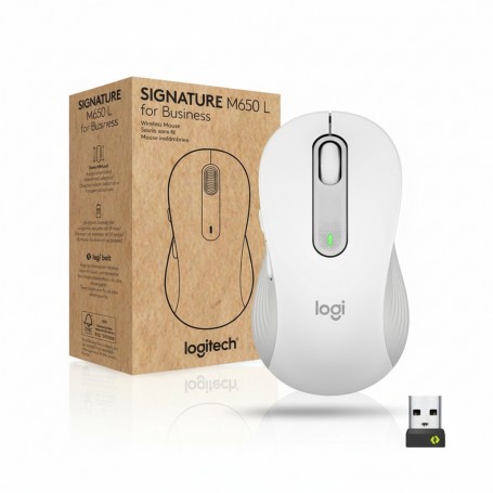 Logitech 910-006347 Signature Mouse M650 L Businss White (910-006347)