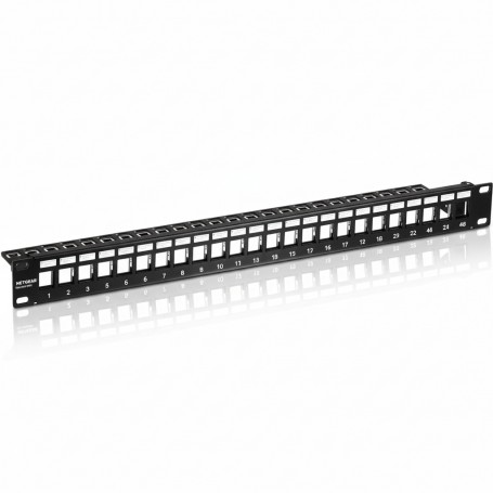 TRENDnet TC-KP24S 24-Port Blank Keystone Shielded 1U Patch Panel (TC-KP24S)