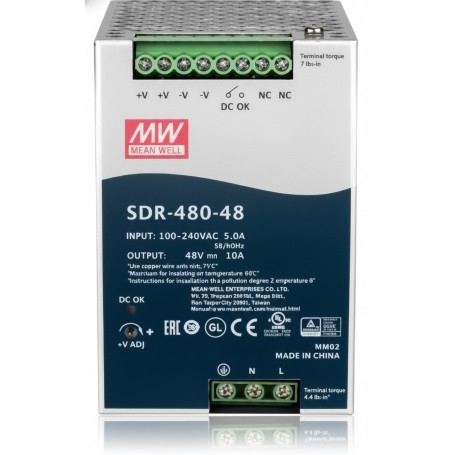 TRENDnet TI-S48048 480W 48V DC DIN-Rail Power Supply (TI-S48048)