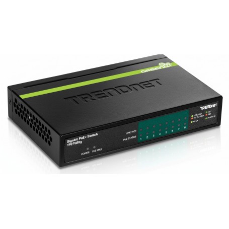 TRENDnet TPE-TG82G 8-Port Gigabit PoE+ Switch for Seamless Connectivity (TPE-TG82G)