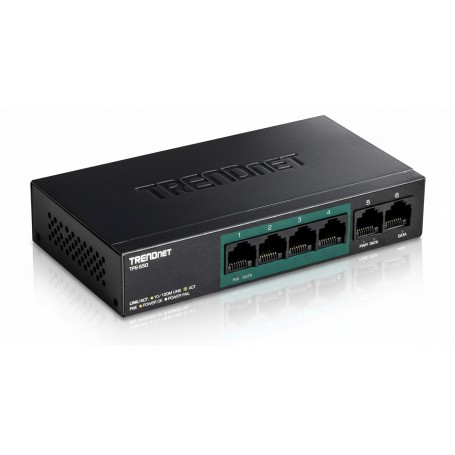 TRENDnet TPE-S50 6-Port Fast Ethernet PoE Switch (60W) (TPE-S50)