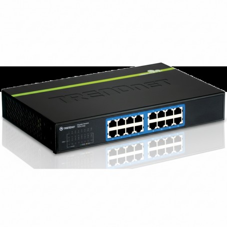 TRENDnet TEG-S16DG 16-Port Gigabit GREENnet Switch (Metal Desktop) (TEG-S16DG)