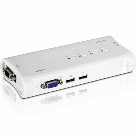 TRENDnet TK-407K 4-Port USB KVM Switch Kit (Include 4 x KVM Cables) (TK-407K)