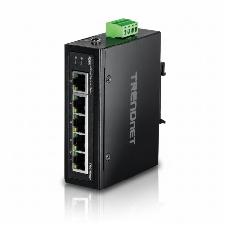 TRENDnet TI-E50 5-Port Industrial Fast Ethernet DIN-Rail Switch (TI-E50)