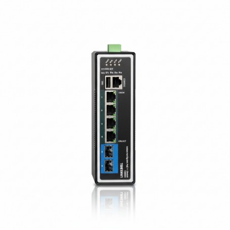 TRENDnet TI-BG62I 6-Port Industrial Gigabit L2+ Managed PoE++ Switch (TI-BG62I)
