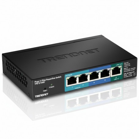 TRENDnet TPE-P521ES 5-Port Gigabit PoE+ Powered EdgeSmart Switch (TPE-P521ES)