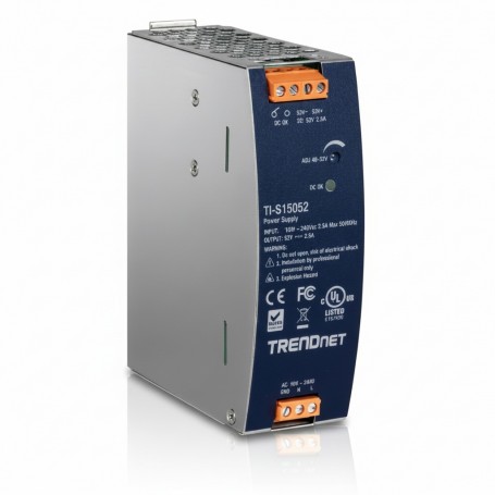 TRENDnet TI-S15052 DIN-Rail Power Supply 150W 52V (TI-S15052)