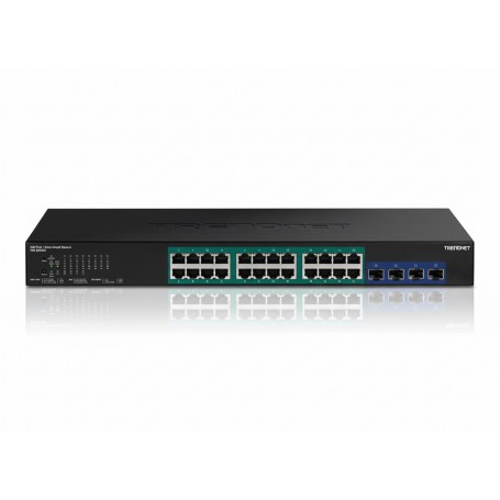 TRENDnet TPE-30284 28-Port Gigabit Web Smart PoE Switch with 10G SFP (TPE-30284)