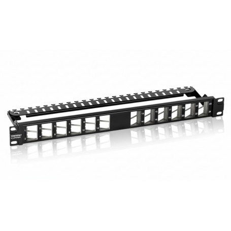 TRENDnet TC-KP24SA 24-Port Blank Angled Keystone Shielded Patch Panel (TC-KP24SA)