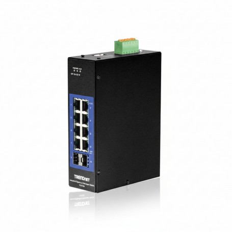 TRENDnet TI-G102I 10-Port Industrial Gigabit L2 Managed DIN-Rail Switch (TI-G102I)