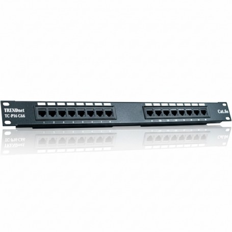 TRENDnet TC-P16C5E 16-port Cat5/5e Unshielded Patch Panel (TC-P16C5E)