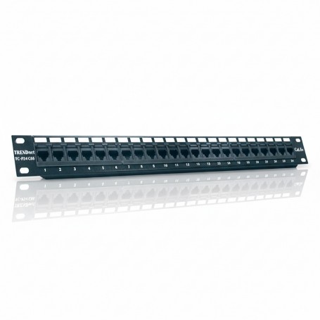 TRENDnet TC-P24C5E Cat5/5e 24-Port Unshielded Patch Panel (TC-P24C5E)