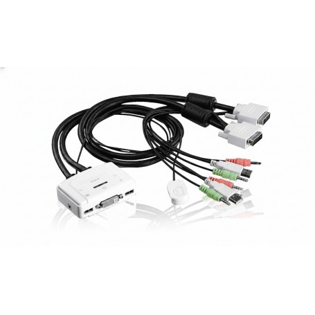 TRENDnet TK-214I 2-Port DVI USB KVM Switch Kit with Audio (TK-214I)